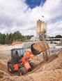 New Hitachi Loader moving dirt